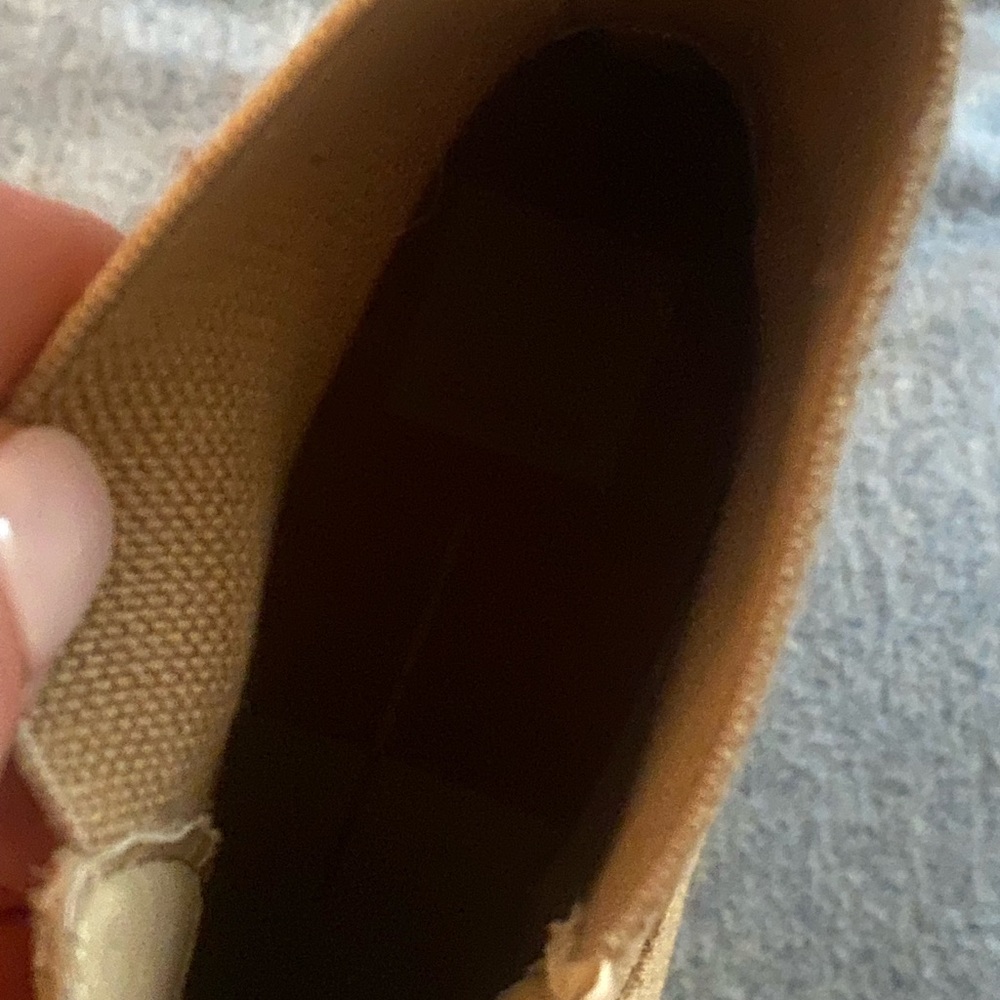 MIA Lug Sole Suede Tan Ankle Boots - Picture 6 of 7